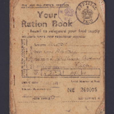 H Moss ration book
